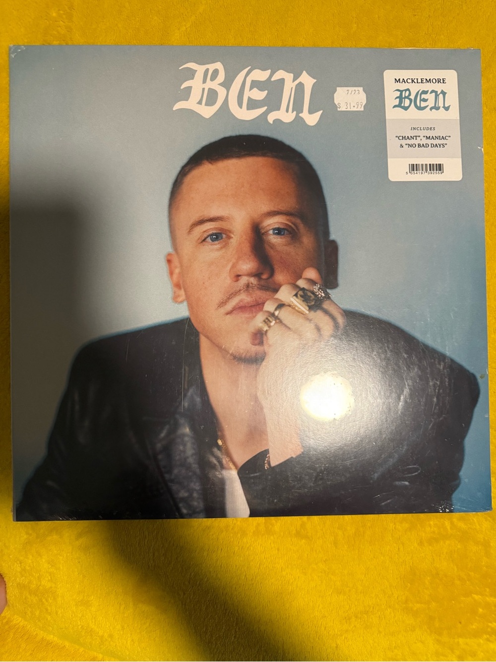 BEN Album Cover Art Print - Blue Portrait